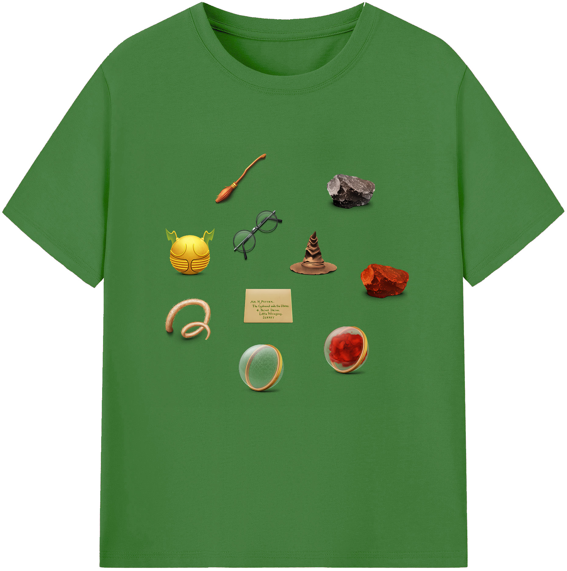 （画像用） Harry Potter ハリー・ポッターシリーズ レディースカジュアルプリントTシャツ（綿100％）